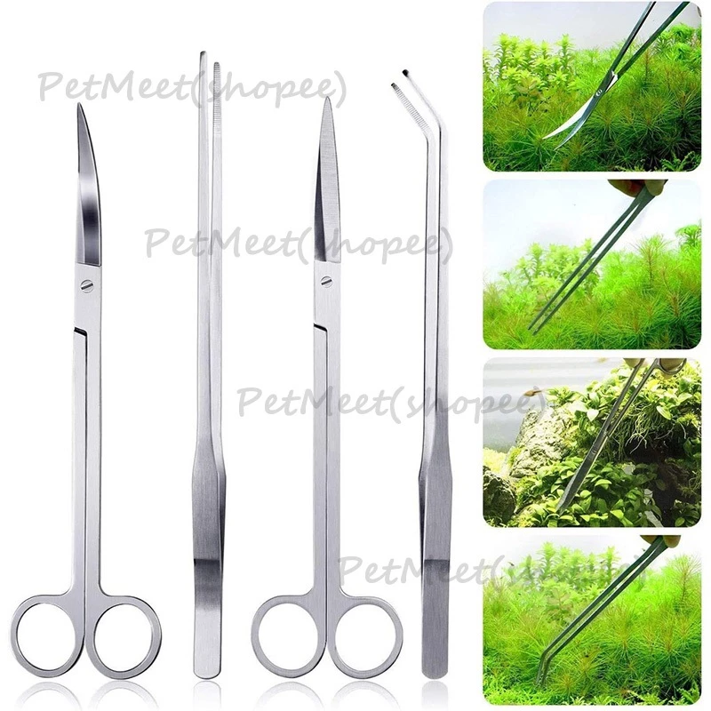ฟอร์เซป Forceps แหนบ กรรไกร ที่เขี่ยปาดดินสแตนเลส อุปกรณ์จัดตู้ไม้น้ำ thumbnail 6