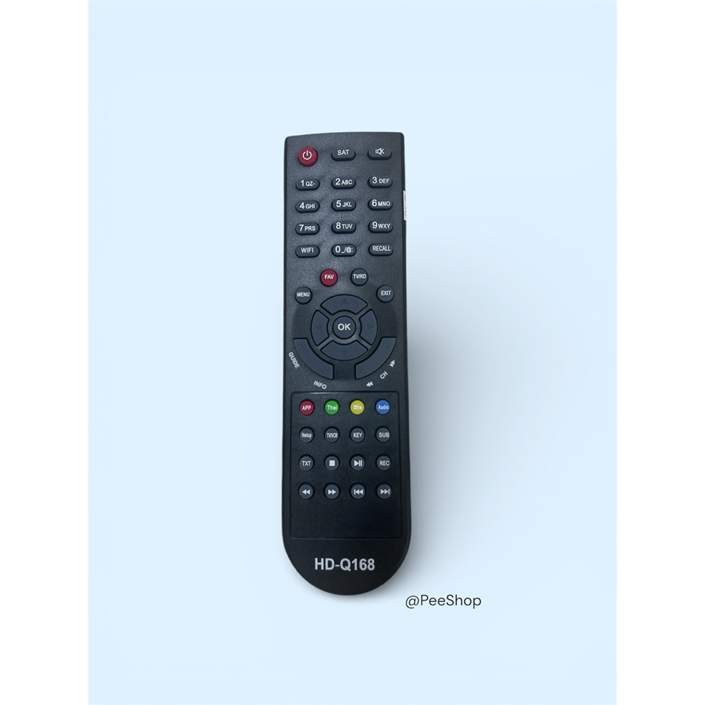 รีโมท nifosat อินโฟแซท HD ใช้กับกล่องดาวเทียม ระบบHD รุ่น E168 Q168 X168 Remot infosat HD