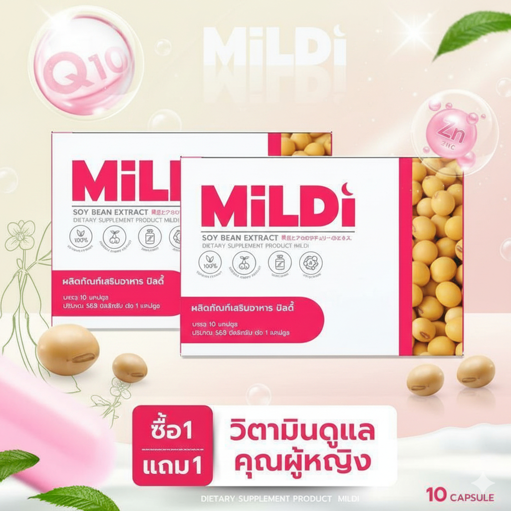❤️พร้อมส่งฟรี +ของแท้บริษัท มิลดี้ เพิ่มขนาดหน้าอก MILDI ช่วยยกกระชับ ลดตกขาว น้องสาวกระชับ เพิ่มขนา