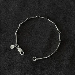 Marbella.bkk กำไลข้อมือ สร้อยข้อมือ เงินแท้ แบบโซ่ กระดูก รุ่น Bone Bracelet