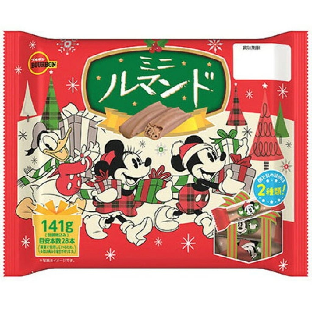 Bourbon คุกกี้ Disney Mini Lumando Christmas