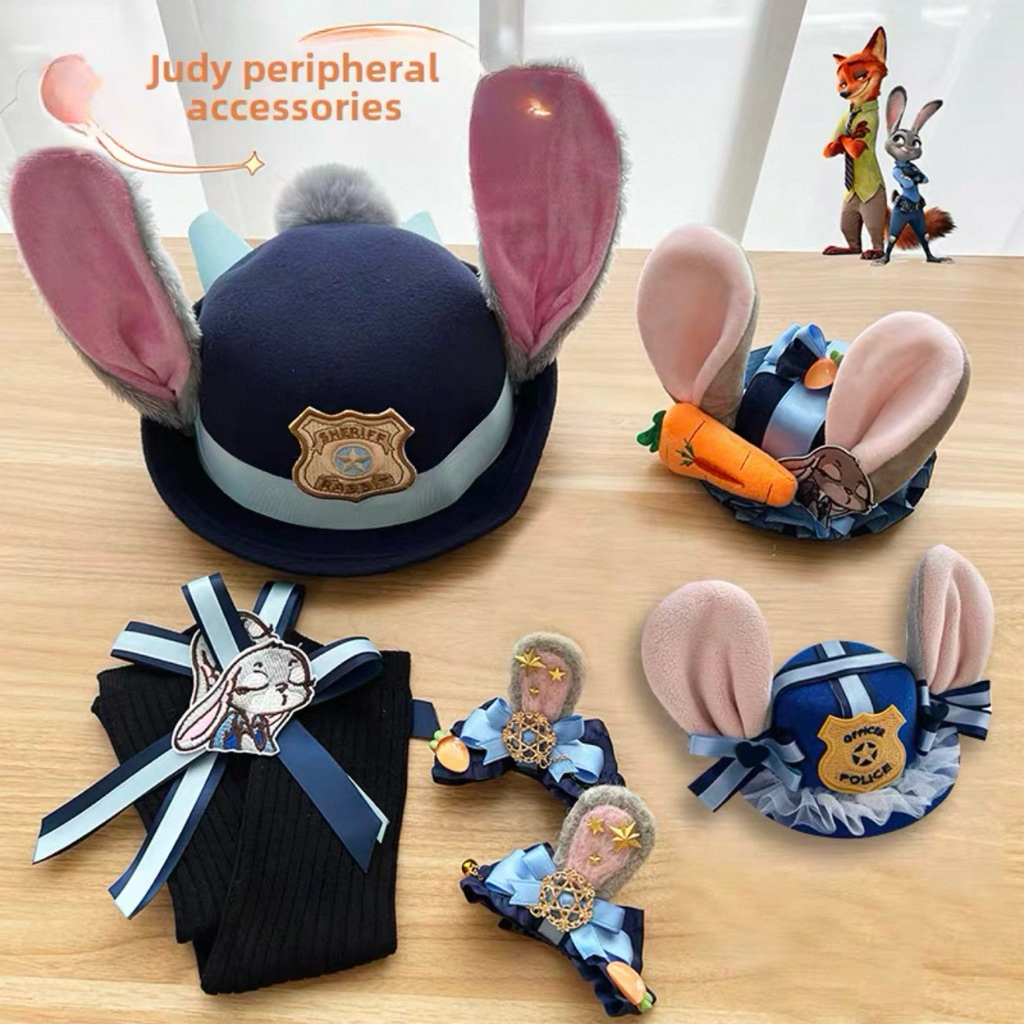 [Mimmuffin] Judy zootopiA จูดี้ กิ๊บติดผม หมวกจูดี้ จิ้งจอก nick disney ดิสนีย์