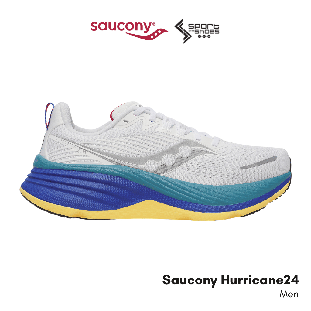 Saucony Hurricane24 รองเท้าวิ่ง (สำหรับผู้ชาย) หน้าเท้าปกติ