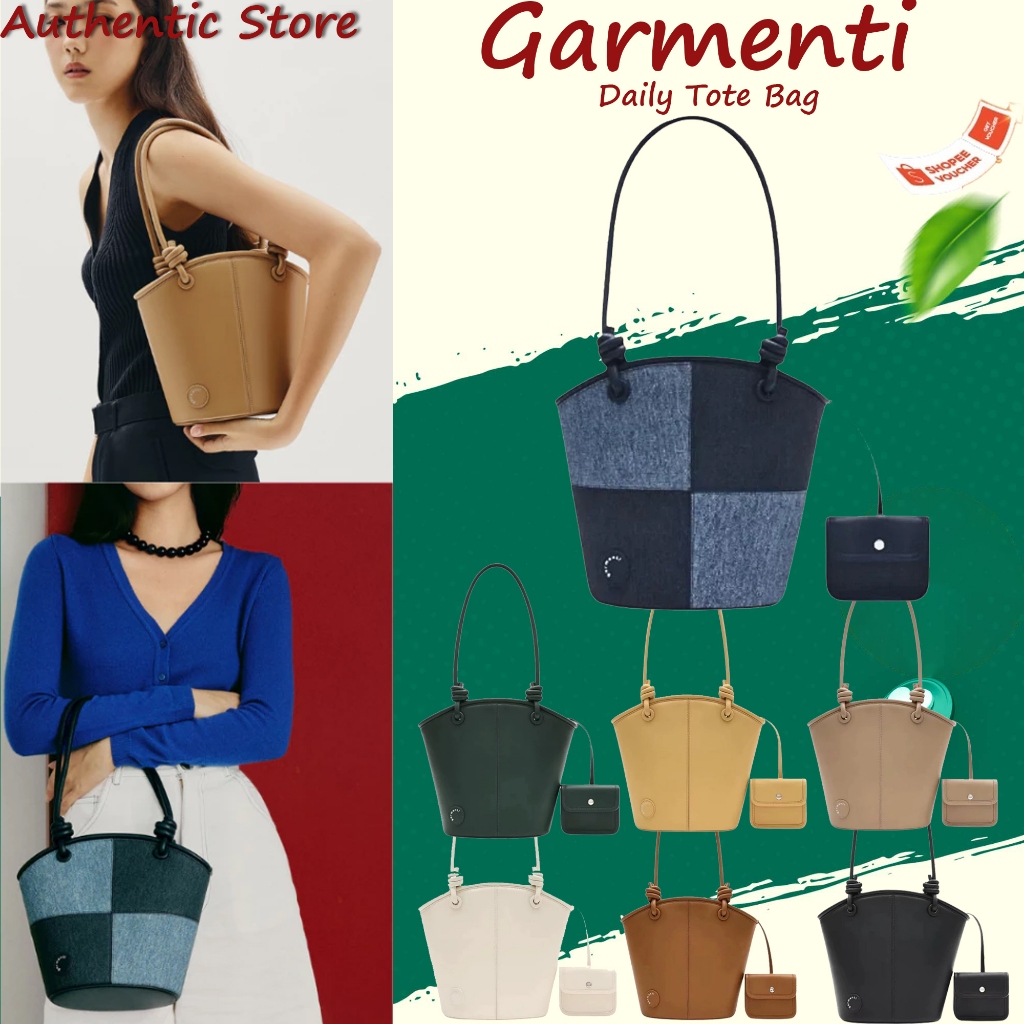 Garmenti Daily Tote Bag/Garmenti official Bucket กระเป๋า กระเป๋าทรงถัง Shoulder Bag 7 colorsพร้อมส่ง