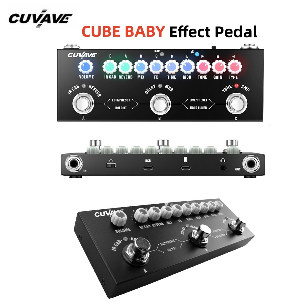 CUVAVE CUBE BABY เอฟเฟคกีต้าร์ไฟฟ้ามัลติฟังก์ชั่น มีแบตเตอรี่ในตัว ราคาเบาๆ