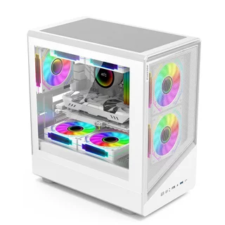 AOC GJ-3คุณภาพสูงคสคอมพิวเตอร์เดสก์ท็อป DIY สำหรับเล่นเกมระบายความร้อนด้วยน้ำ ATX บอร์ดขนาดใหญ่แบ็คไลน์เคสคอมพิวเตอร电脑机箱