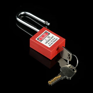 【Lockout/LOTO】38 มม padlockกุญแจนิรภัยสแตนเลสแข็งแรง อุปกรณ์เซฟ สีแดง กุญแจเซฟตี้ LOTO ล็อกอุปกรณ์ไฟฟ้า