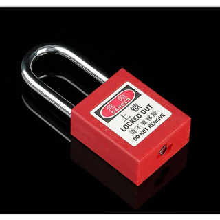 【Lockout/LOTO】38 มม padlockกุญแจนิรภัยสแตนเลสแข็งแรง อุปกรณ์เซฟ สีแดง กุญแจเซฟตี้ LOTO ล็อกอุปกรณ์ไฟฟ้า