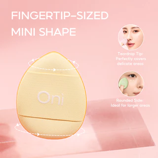 Oni Macaron Finger Sponge Puff,Foundation sponge,Cream blush applicator,ฟองน้ำสวมนิ้ว,ที่ทาเครื่องสำอาง,ฟองน้ำเกลี่ยสี