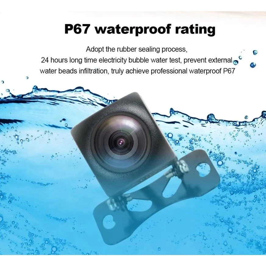 กล้องถอยหลังติดรถยนต์ 1080P กล้องมองหลัง กันน้ำ IP68 มุมกว้าง170° กล้องติดรถยนต์ AHD พร้อมชุดสายไฟ Night Vision thumbnail 7