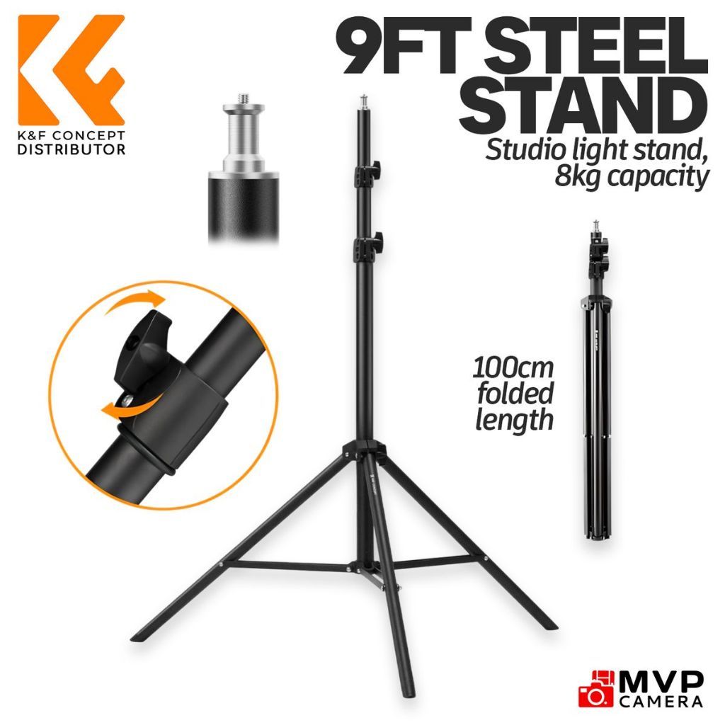 280cm 9ft Light Stand Tripod for Softbox Umbrellas Reflector Lighting ขาตั้งแฟลช ตั้งไฟ ขาตั้งไฟ