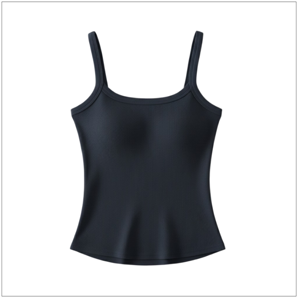 TOPLIST (N1087) เสื้อกล้ามสายเดี่ยวสีพื้น สไตล์เกาหลี พร้อมฟองน้ำในตัว ใส่สบาย ราคา ถูกที่สุด ดีลบีเคเค แกลเลอรีภาพที่ 7