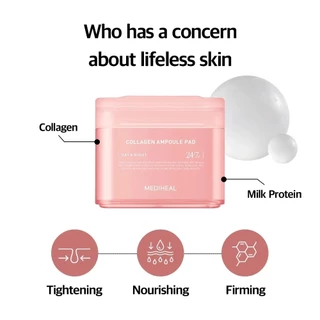 Mediheal Toner Pads (100pads) - Collagen Firming, Madecassoside Blemish, Teatree Acne, Vitamide Brightening, Retinol