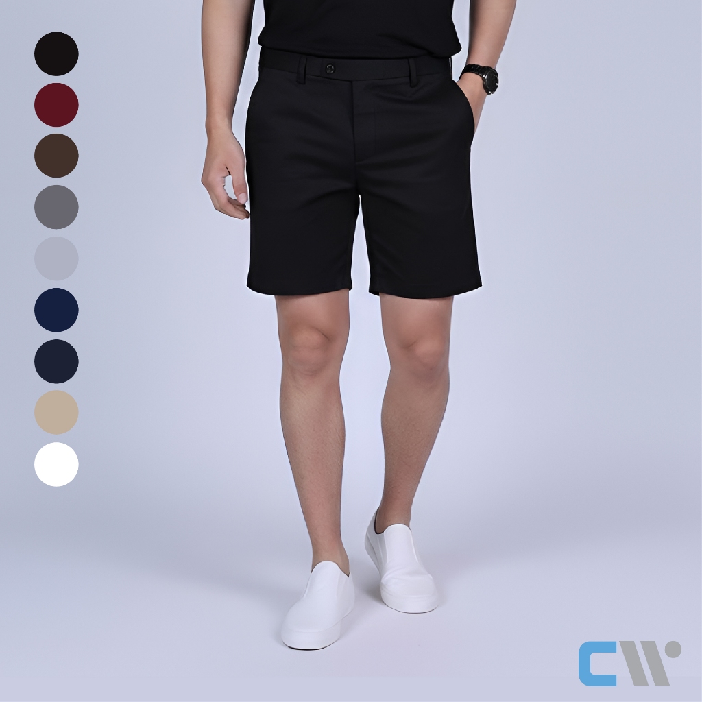 CW Chino Shorts 16" | กางเกงชิโน่ขาสั้นผ้ายืด 10 สี – ใส่สบาย แมทช์ง่ายทุกวัน [CW-AY]