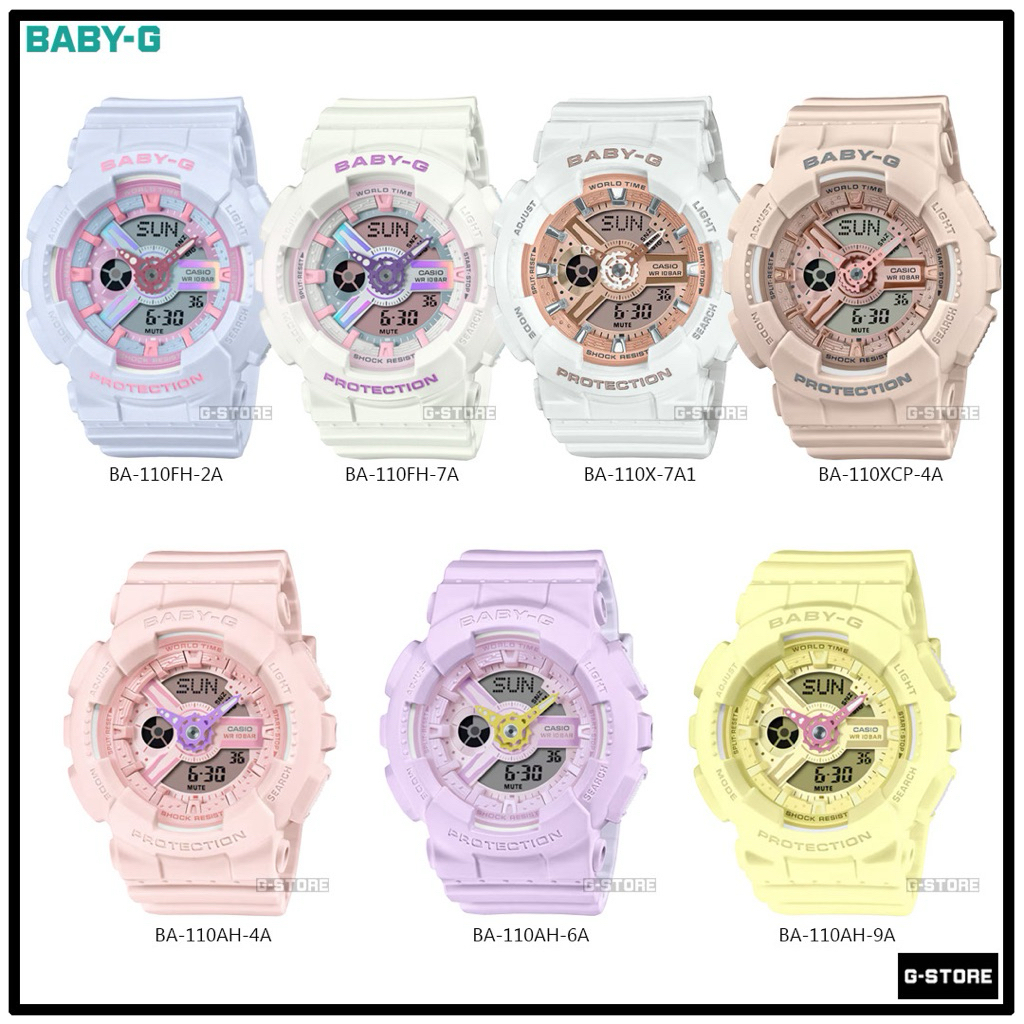 นาฬิกา BABY-G รุ่น BA-110FH-2 / BA-110AH-4 / BA-110AH-6 / BA-110AH-9 ของแท้ BA-110FH BA-110AH