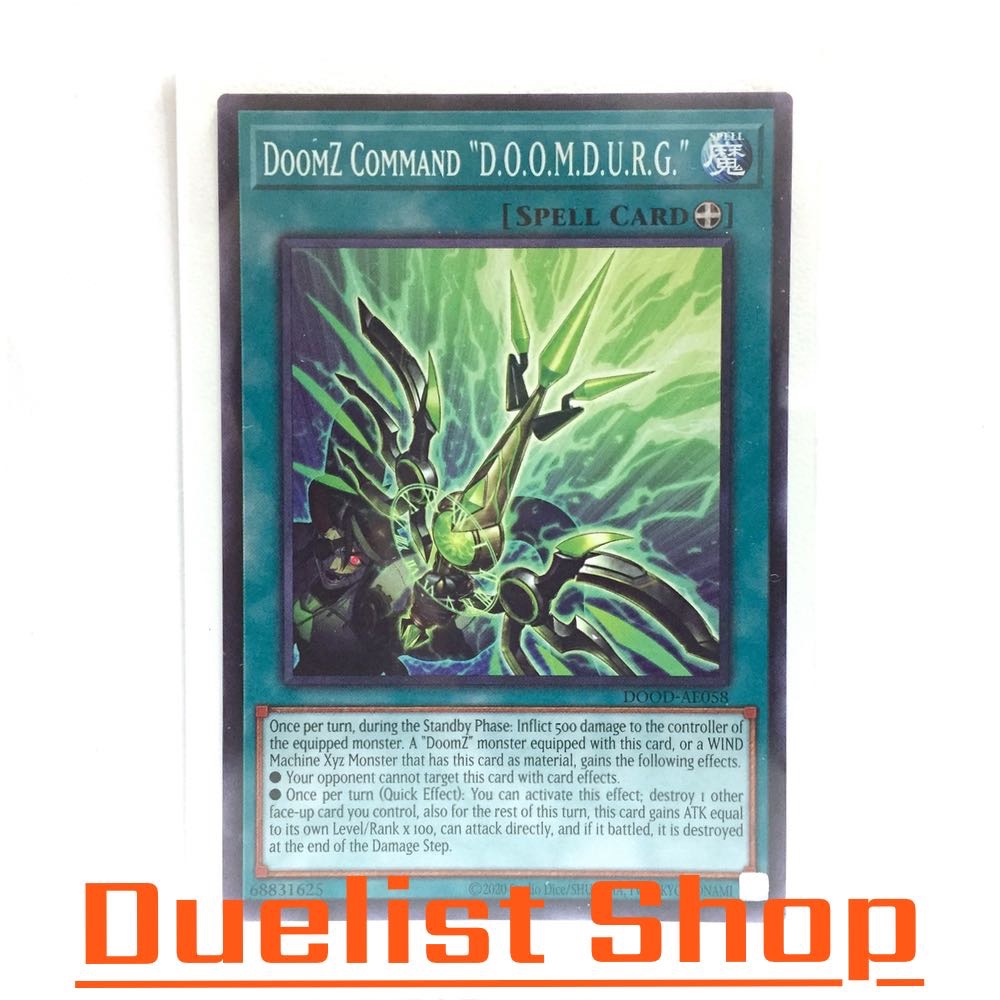 DoomZ Command "D.O.O.M.D.U.R.G." (N) Spell [Equip] ชุด DOOD-AE058 การ์ดยูกิโอ (Yu-Gi-Oh!) OCG Asia EN