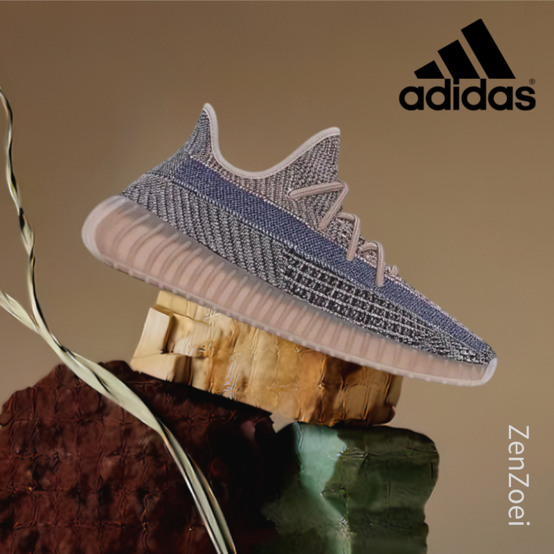 (ของแท้ 100%) 💯 adidas originals Yeezy Boost 350 V2  fade H02795 Low Sneakers