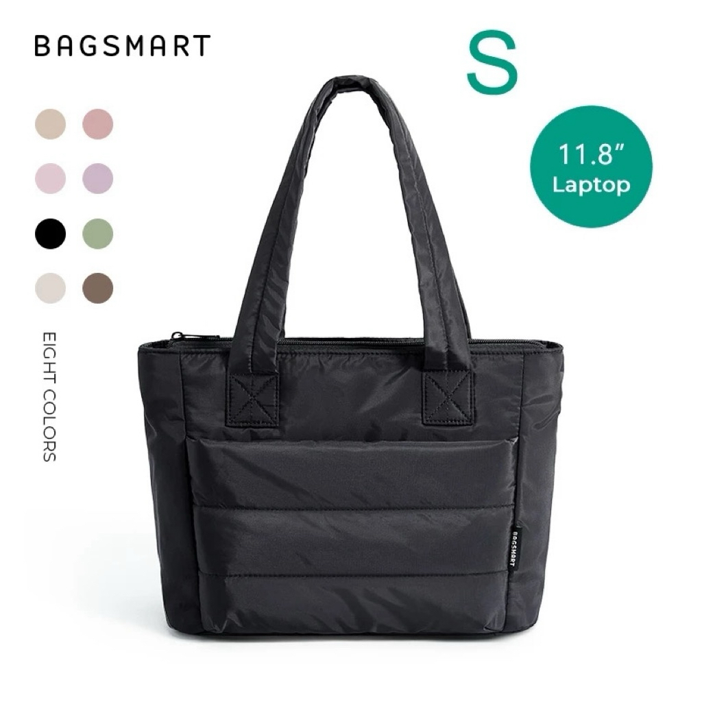 [ส่งต่อ] BAGSMART กระเป๋าโท้ทสำหรับผู้หญิง สีดำ