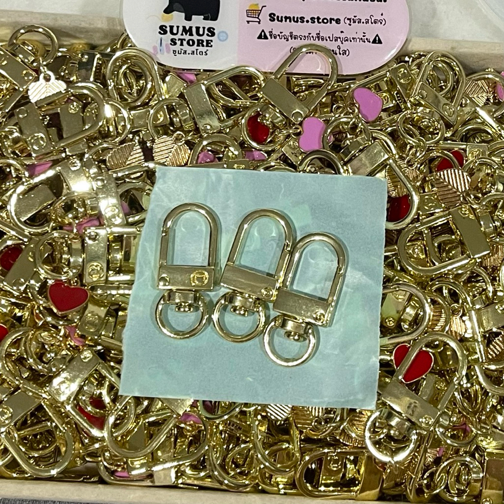 พร้อมส่ง🇹🇭 ตะขอเกี่ยวหมุน ตะขอก้ามปู12มม10ชิ้น/ถุง สังกะสีอัลลอยด์สำหรับDIYกระเป๋า-พวงกุญแจ - รูปที่ 2