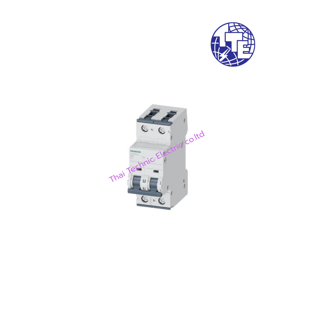 MCB "SIEMENS" 5SY6202-7 2P C 2A 6kA 400VAC