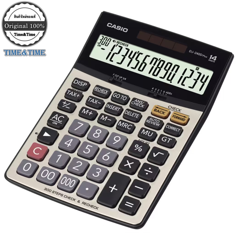 CASIO เครื่องคิดเลข รุ่น DJ-240D Plus