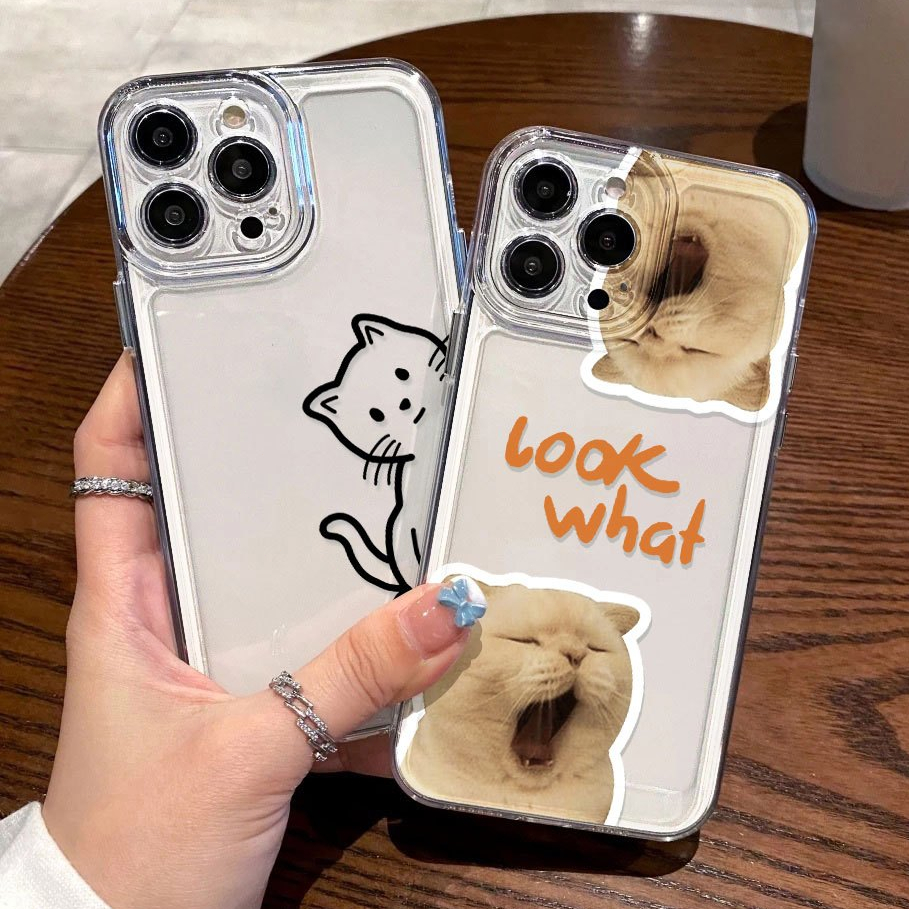 เคส For Samsung A57 A37 A17 A07 A36 A56 A16 A55 A35 A15 A05S A54 A14 A06 S25 A05 A26 A03S A02S A04 โปร่งใส เคสโทรศัพท์