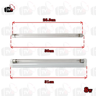 หลอด UV-C ประมาณ 254nm T5 พร้อมราง ขนาดเล็ก 4W 6W 8W 10W ชุดสำเร็จรูป พร้อมสายไฟ ใช้งานง่าย สำหรับกำจัดเชื้อ