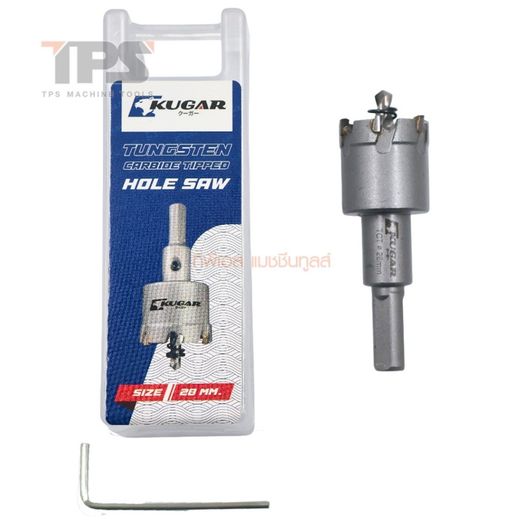 ดอกโฮลซอเจาะสแตนเลส TCT 28 มม. KUGAR