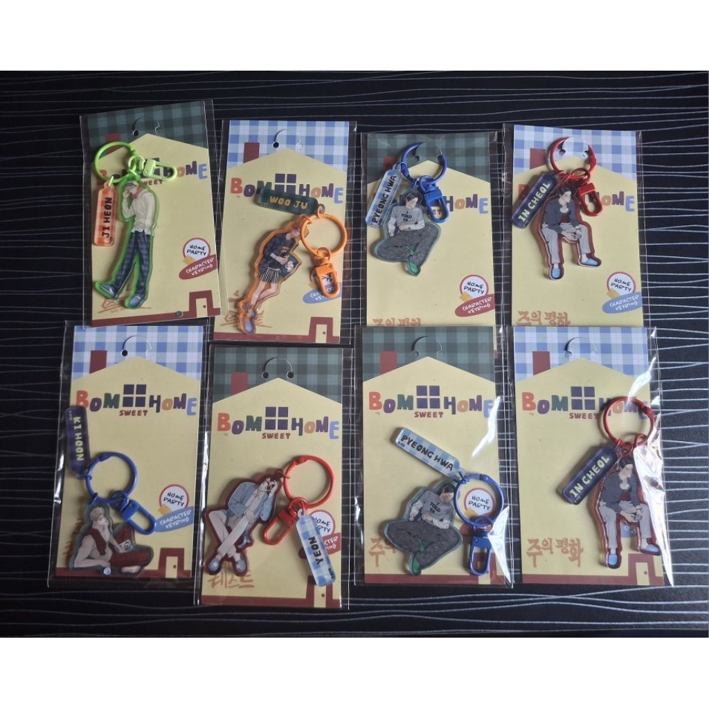 Bomtoon 10th Anniversary [พวงกุญแจมันฮวา Home Party :เควสต์ด้ายแดง, Honey Trouble, เพียงสันติ] มือ1 