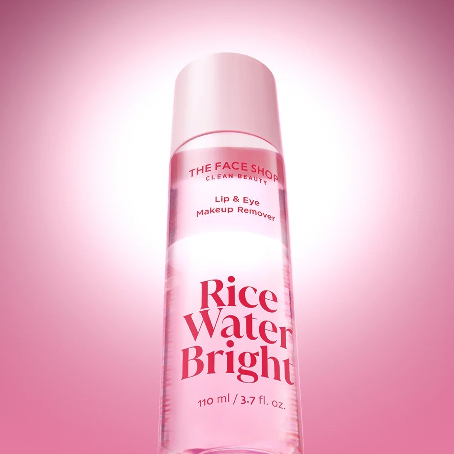 THE FACE SHOP RICE WATER BRIGHT MAKEUP REMOVER FOR LIP & EYE ล้างเครื่องสำอางรอบดวงตา กระจ่างใส เบาสบายไม่ทิ้งความมัน