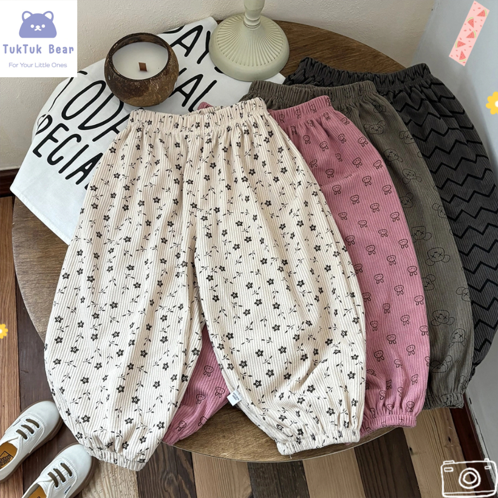 กางเกงเด็ก กางเกงขายาวเด็ก ขาจั๊ม นุ่ม อบ กันลม กันหนาว ใส่สบาย