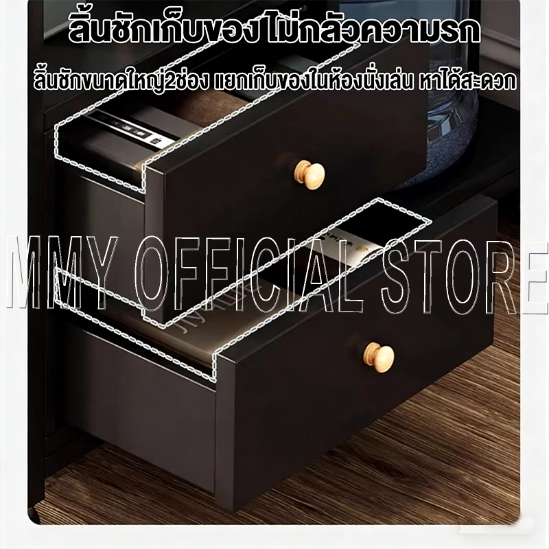 MMY โต๊ะข้างโซฟา มีล้อ 70/60CM โต๊ะข้างเตียง โต๊ะข้างแบบสร้างสรรค์ ความหรูหราเบาๆ ติดตั้งง่าย Side Table - รูปที่ 2