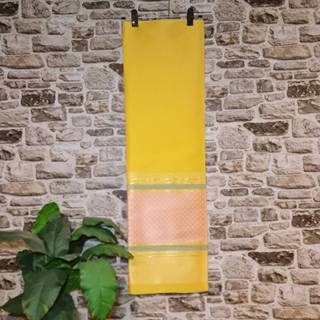 ผ้าไหมแกมฝ้าย ผ้าไทย ผ้าซิ่น ผ้าทอทั้งผืน ลายการบินไทย สีเหล…