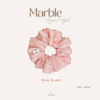 Belynda ♥ Scrunchies ♥ Marble ♥ ยางรัดผมโดนัท ผ้าชีฟองลายหินอ่อน