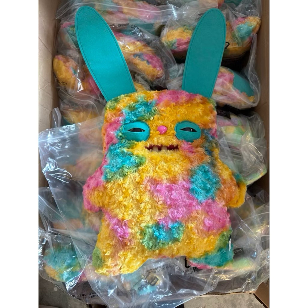 🔥พร้อมส่งจากไทย🔥 ตุ๊กตา Fuggler ยักษ์ Flugger bighug กระต่ายรุ้ง 47cm ของแท้
