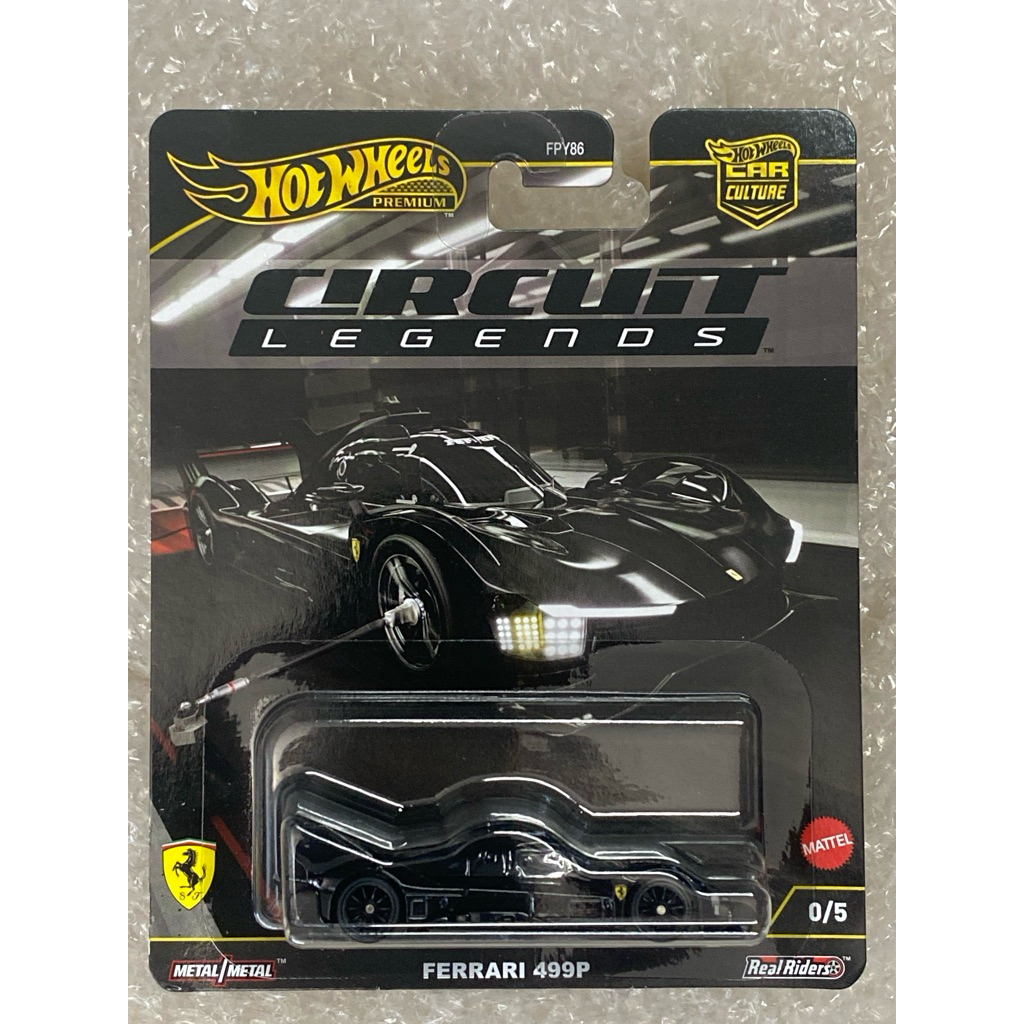 Hot Wheels Premium Ferrari 499p 0/5 Chase ขนาด 1:64 แพ็ค ยับมุมขวาล่าง นิด มุมซ้าย ไม่คม
