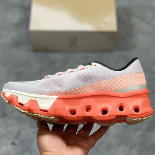 On Cloudmonster Hyper Low Help White Orange