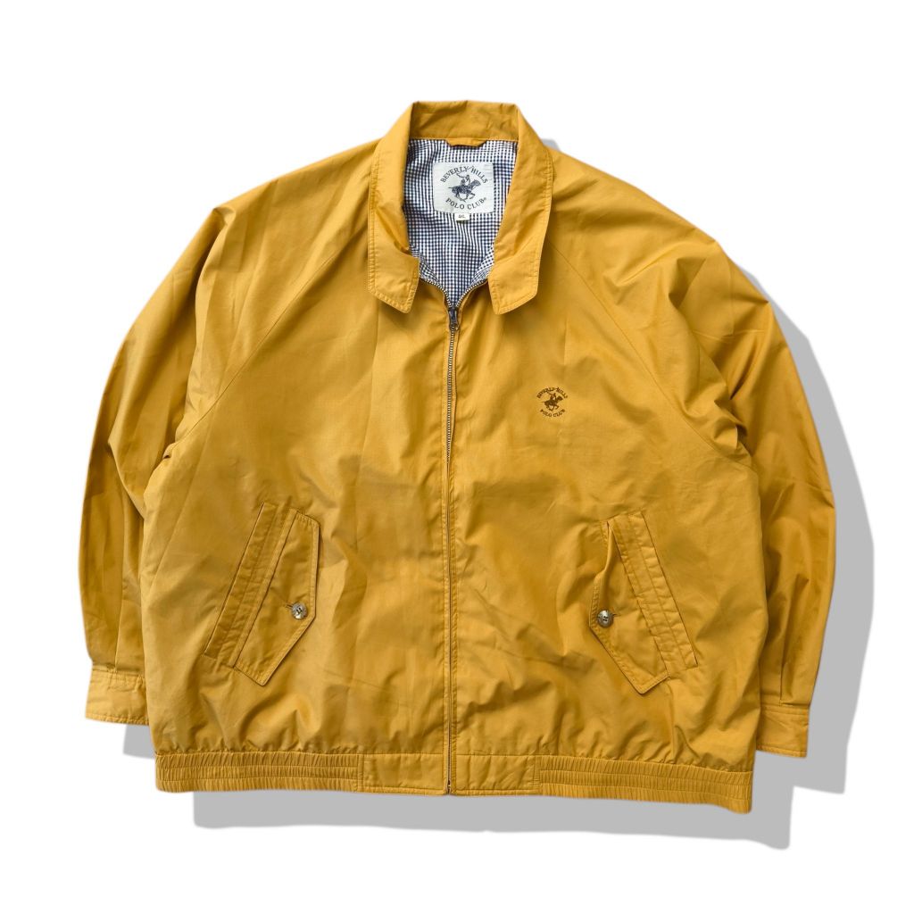 Beverly Hills Polo Club Yellow Mastard Harrington Jacket(4XL) รอบอก 57”