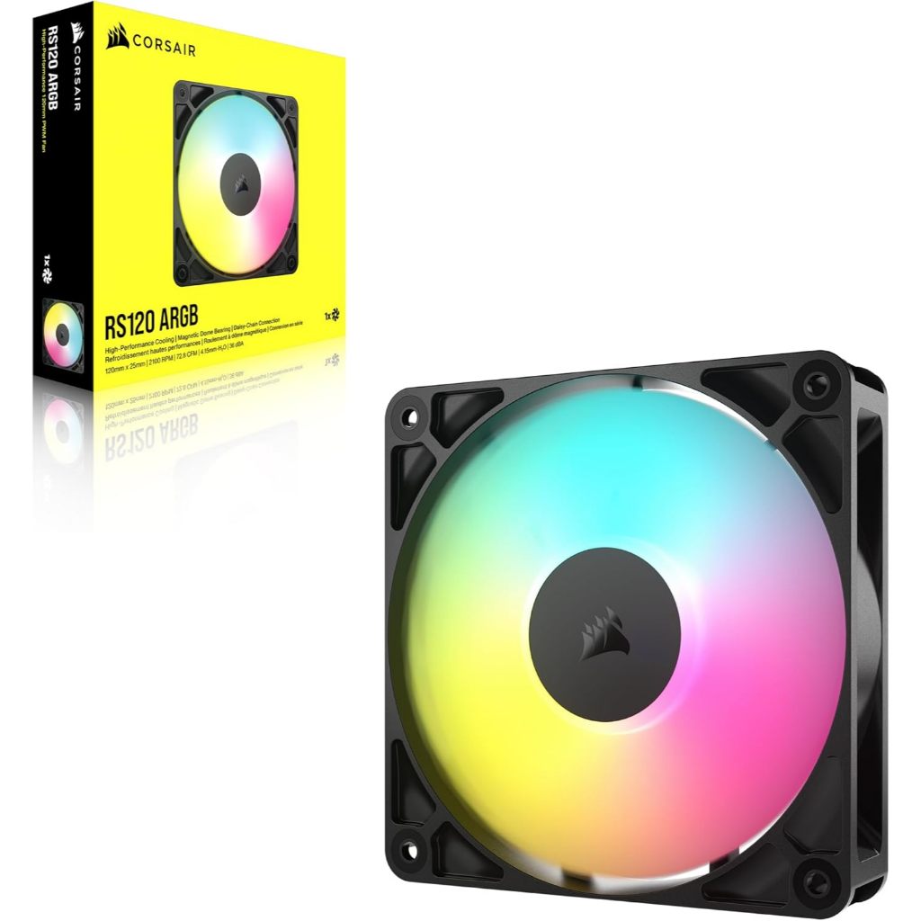 CASE FAN (พัดลมเคส) Corsair RS120 ARGB 120mm PWM Fan CO-9050180-WW