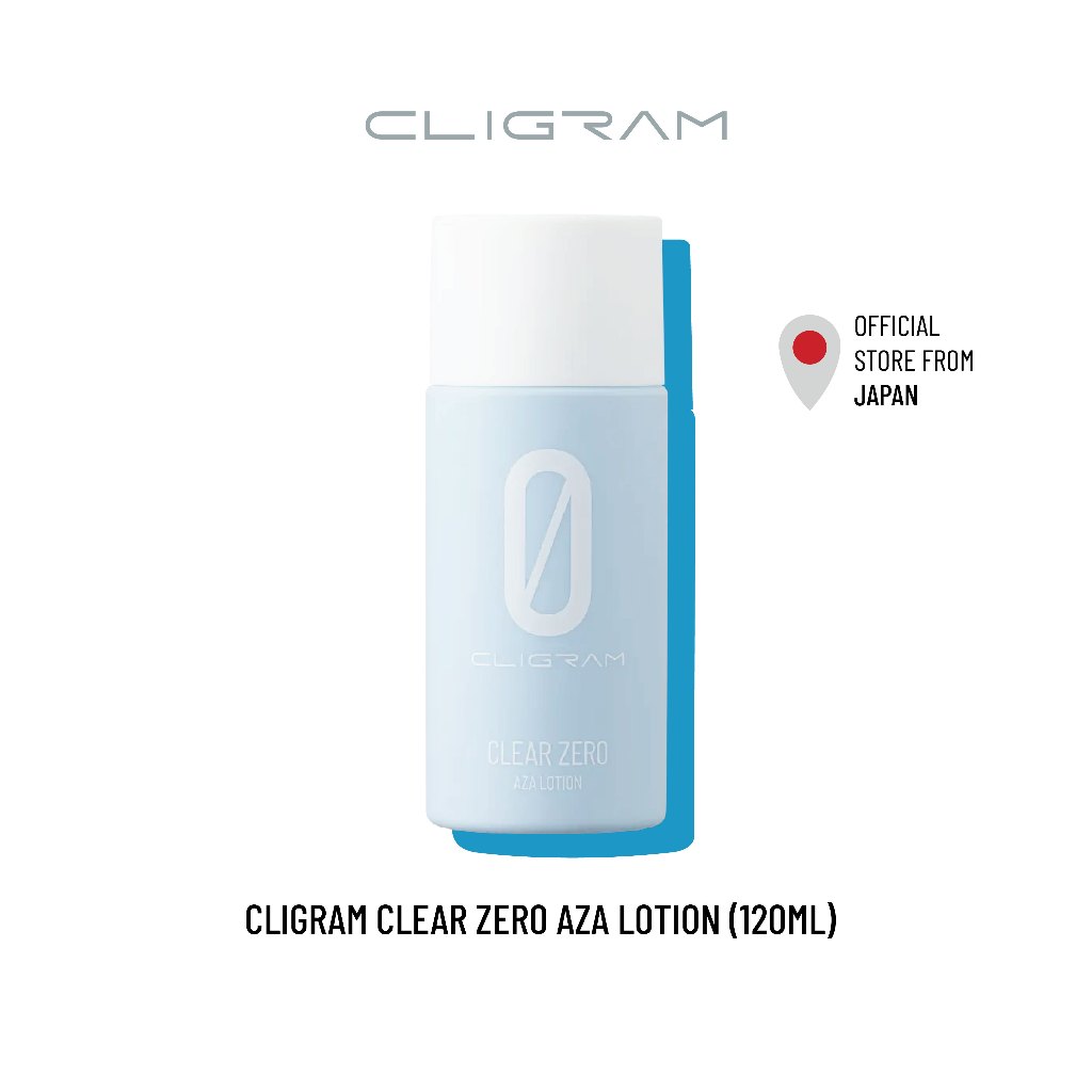 CLIGRAM CLEAR ZERO AZA Lotion 120ML. คลิแกรม เคลียร์ ซีโร่ อาสะ โลชั่น