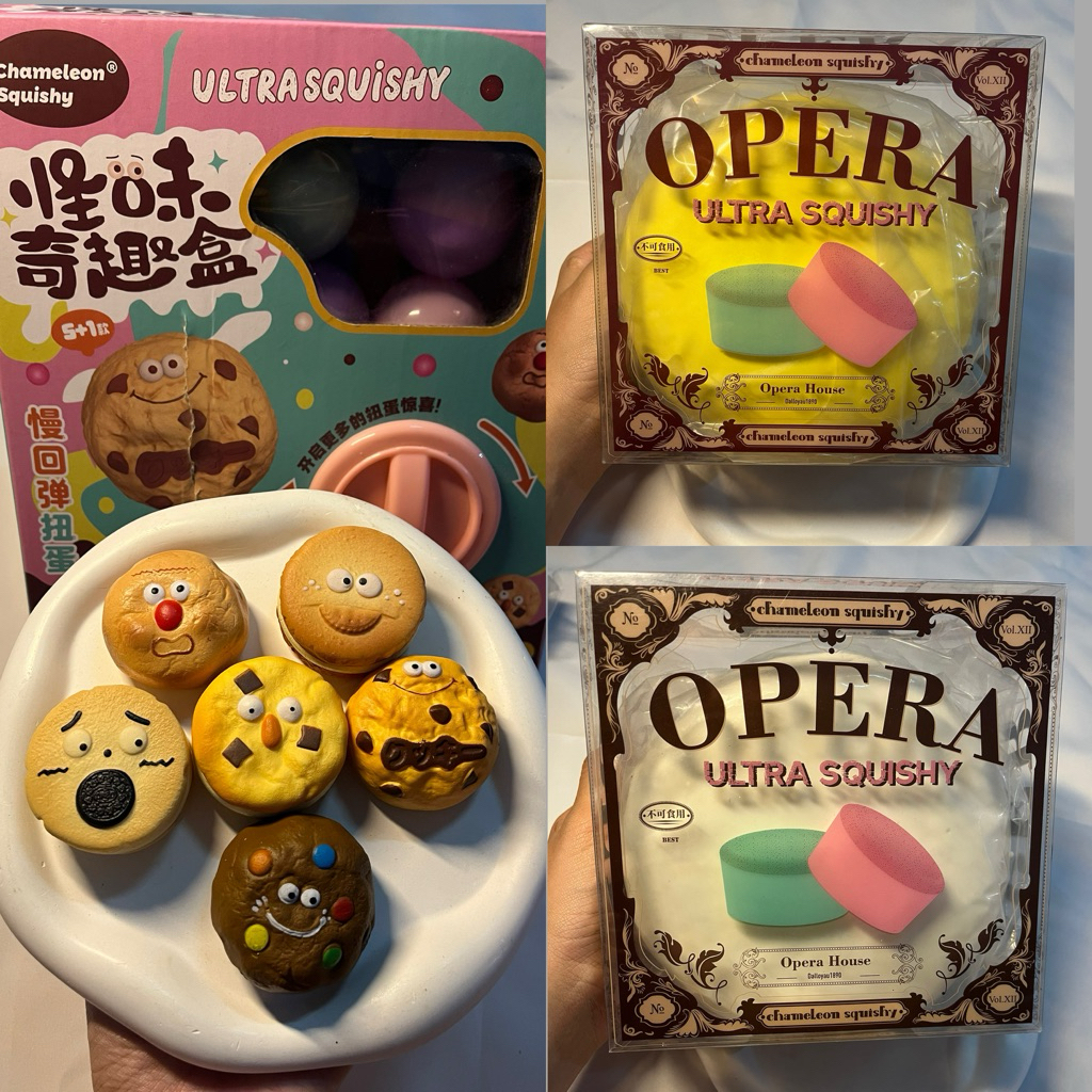 🧸squishy ice cream/opera chameleon & ขนมปังเปลี่ยนสี/รุ่น Limited mido🧸