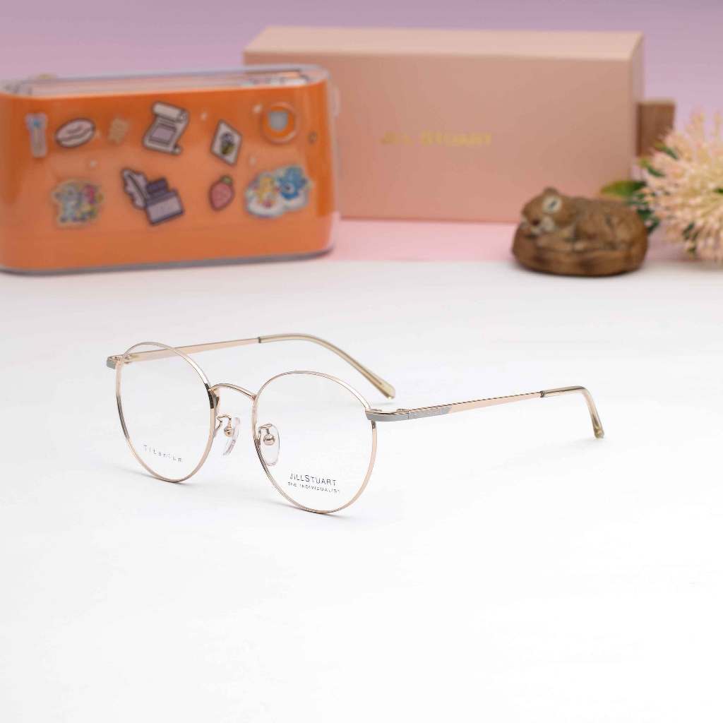 กรอบแว่นตา  JILL STUART : JL33008 C01 SIZE 52 MM. (Powder Blue S.Yellow Gold)
