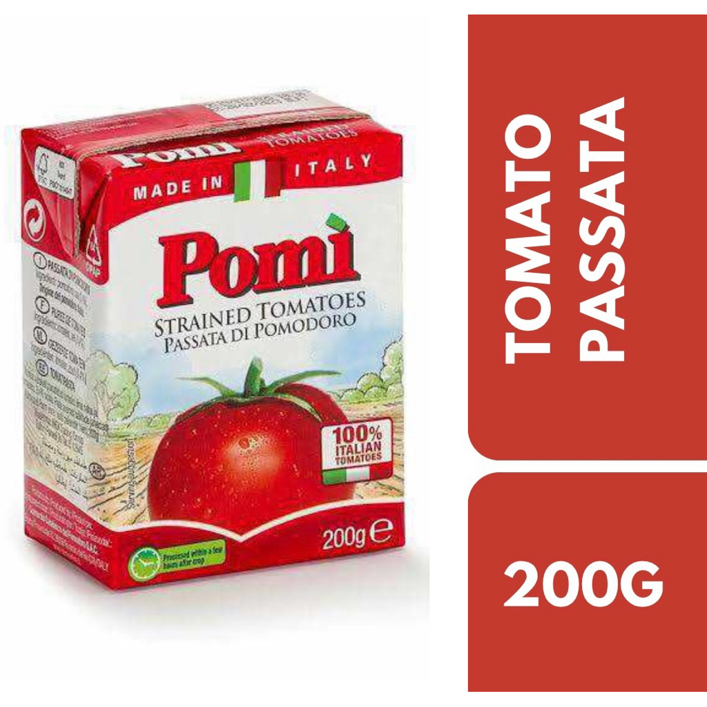 Pomi Strained Tomatoes Passata Di Pomodoro 200g++ โพมิ มะเขือเทศ พาสต้า 200กรัม