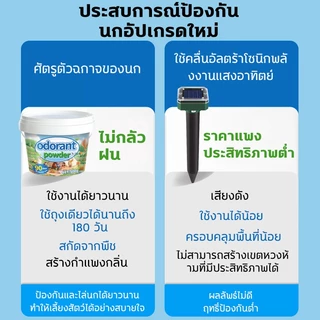 ✅โรยแล้วไม่มีนกมาอีกแล้ว✅ไล่นก ไล่นกพิราบ ยาไล่นก ก้อนไล่นก 500g ไล่นกได้ยาวนาน ทำจากสารสกัดธรรมชาติ ไม่เป็นอันตราย