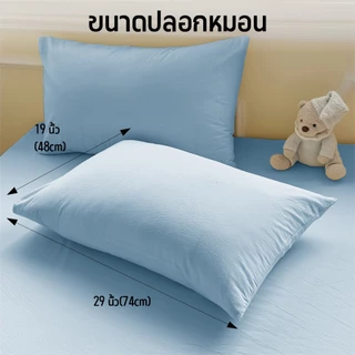 Comfy Sleep ปลอกหมอน สีพื้นเรียบ Pillowcase 19 x 29 นิ้ว(48x74cm)