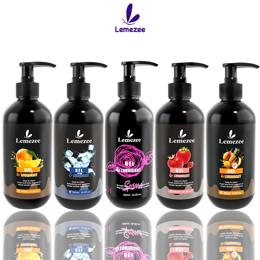 Lemezee เจลหล่อลื่นสตรอเบอร์รี่ 300ML สูตรน้ำละลาย 2-in-1 ปลอดภัย ไม่เหนียว กลิ่นหอมอ่อนโยน