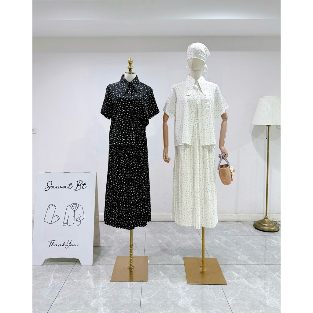 Sawat_bt ”Berry  set"  สินค้าใหม่พร้อมส่ง เซตอัดพลีทที่รอคอย