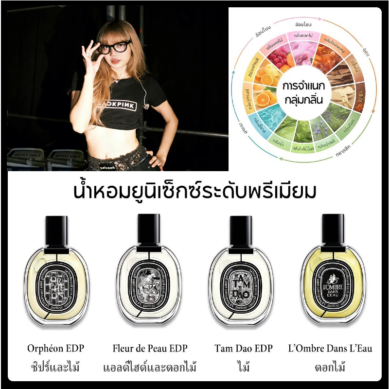 【สินค้าจุด 🚚ของแท้🛡️Orpheon / Fleur/Tam Dao/LOmbre Dans/Philosykos/Rose/EDP 2ml/5ml/10mlกลิ่นสะอาด ธ