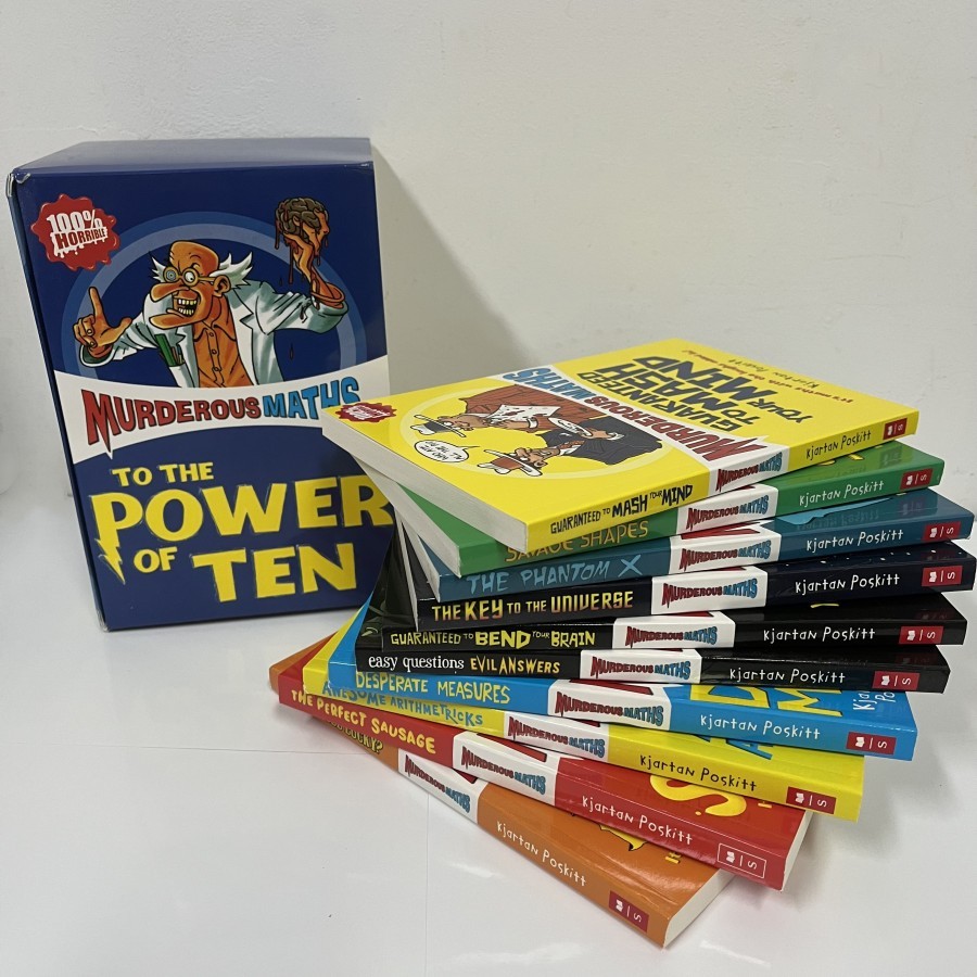Scholastic Horrible Series Murderous Maths 10books Children's English Science Fiction Chapters Books