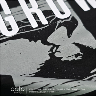 เสื้อยืด octoTOKYO ลาย Pause | คอกลม แขนสั้น ผ้า Cotton 100% ใส่สบาย